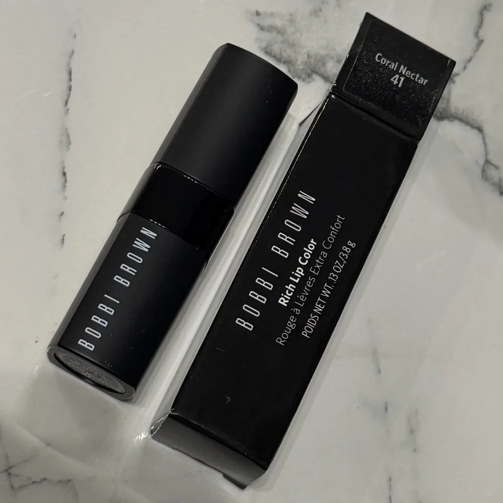 Bobbi Brown Coral nectar rich Lip Color lipstick full size